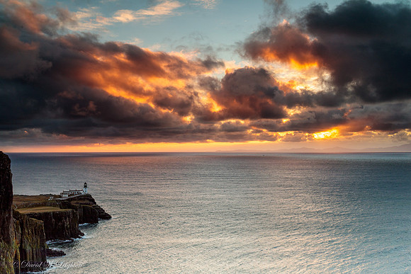 Sunset over Neist Point.